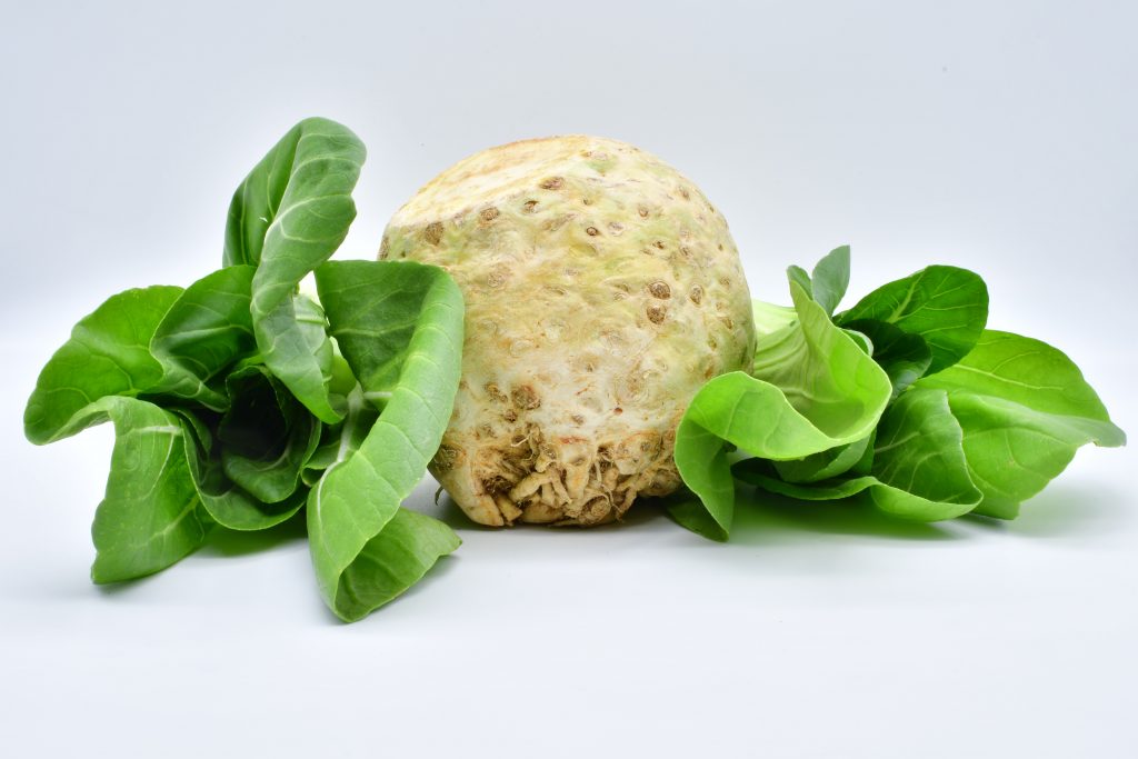 Celeriac Root and Leaves